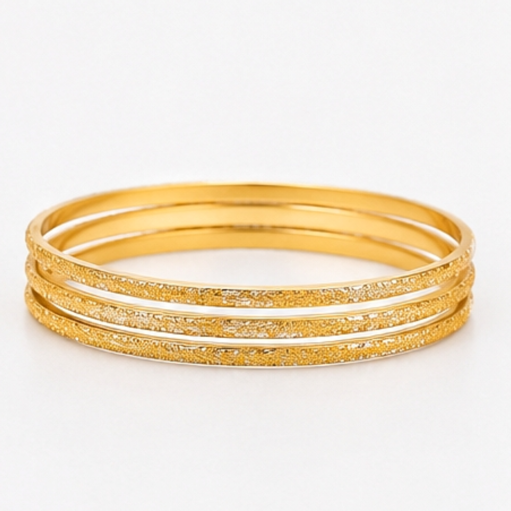 Gold Matte Bangles
